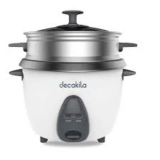 Decakila KEER034W Electric Rice Cooker – 1.8L | With Steamer | Auto Keep Warm Function | Non-Stick Inner Pot