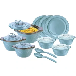 Brook Brunch Set – 11-Piece Thermal Casserole & Serving Set | Premium Insulated Hot Pot, Plates & Spoons for Stylish Serving