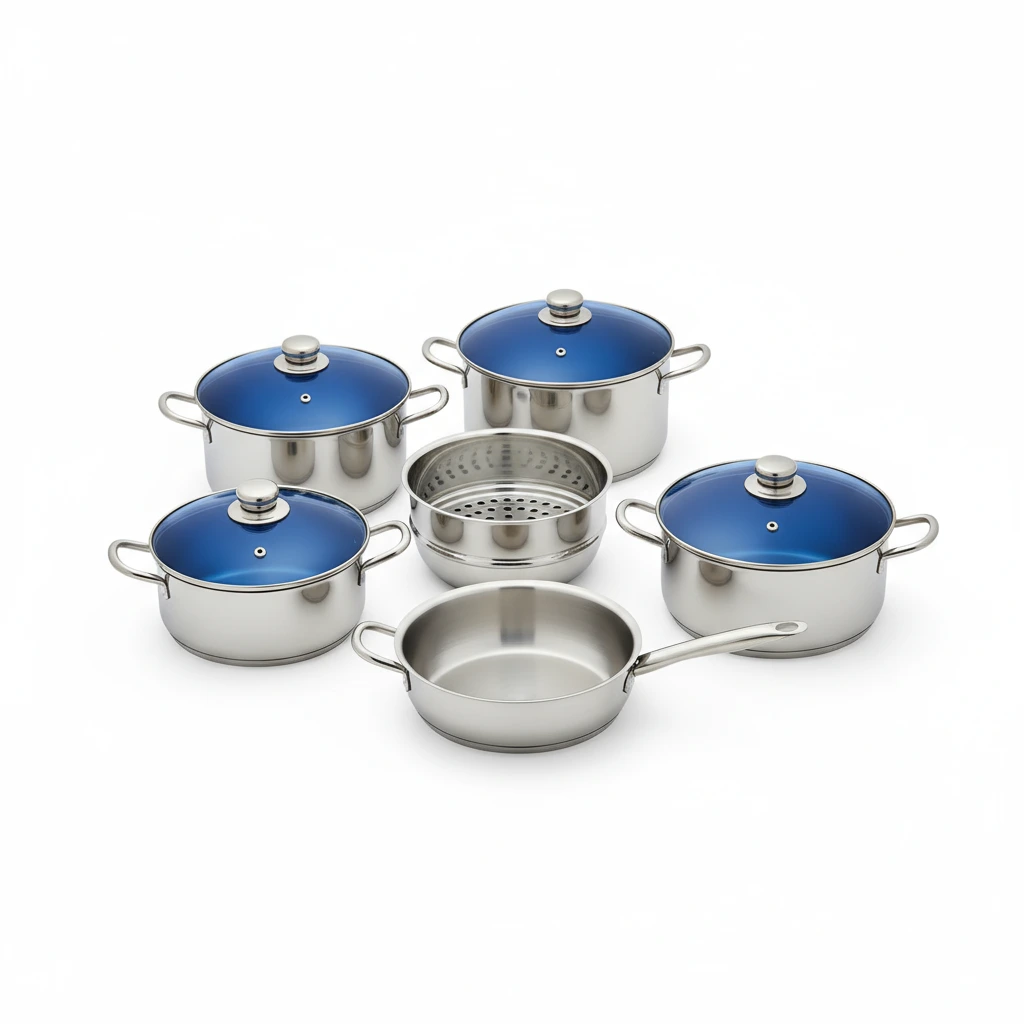 220 Piece Stainless Steel Cookware Set - Full Kitchen Bundle