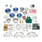 220 Piece Stainless Steel Cookware Set - Full Kitchen Bundle