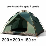 Evimki Camping Tent for 4 People