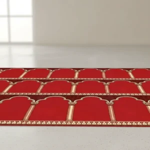 Mosque Prayer Carpet Roll 36 m² (2.7 × 1.33 m) – Red Color 🔴🕌