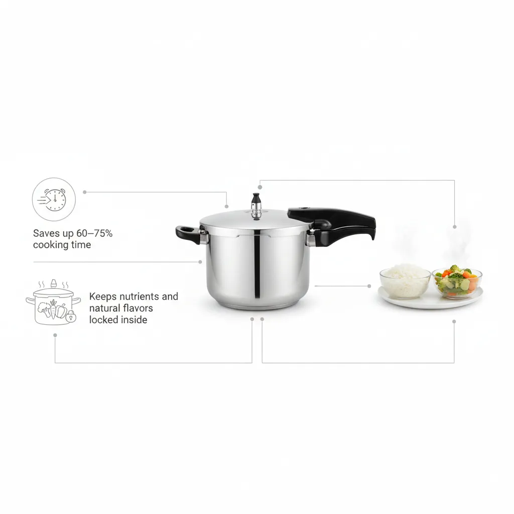 6L Stainless Steel Pressure Cooker