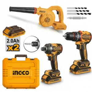 INGCO 20V Professional 3-Piece Brushless Combo Kit