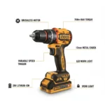 INGCO 20V Professional 3-Piece Brushless Combo Kit