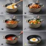 12-Piece Marble Cookware (10) 12-Piece Marble Cookware