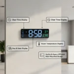 LED Digital Wall Clock