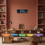 LED Digital Wall Clock